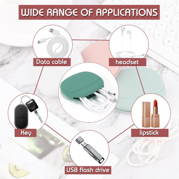 Silicone Headphone Organizer Storage Bag