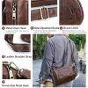 Genuine Leather Multifunctional Waterproof Cross-body Bag
