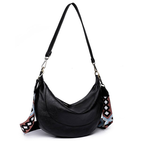 PU Leather Crescent Shoulder Hobo Purses for Women