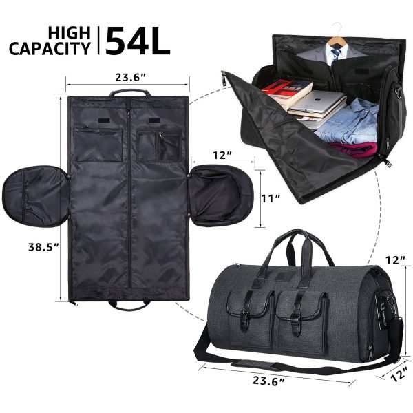 Oxford waterproof Garment Travel Duffel Bag with Shoe Pouch