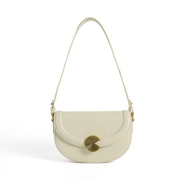 Genuine Leather Saddle Tote Bag