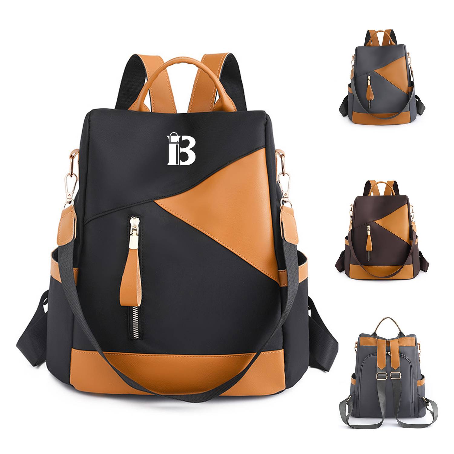 Fashion collides with color outdoor Oxford cloth backpack