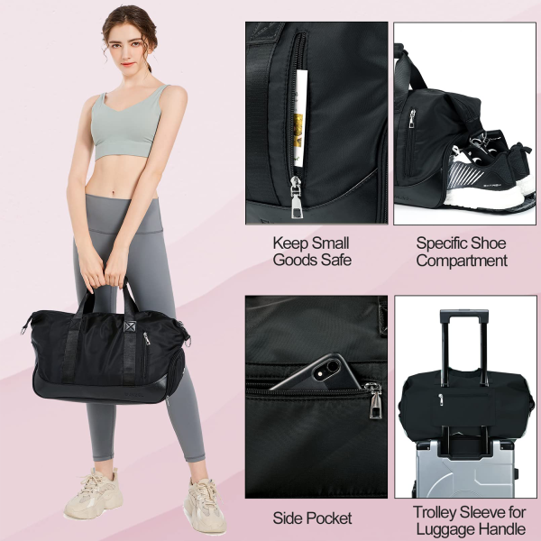 Travel Duffel Bag with Wet Pocket