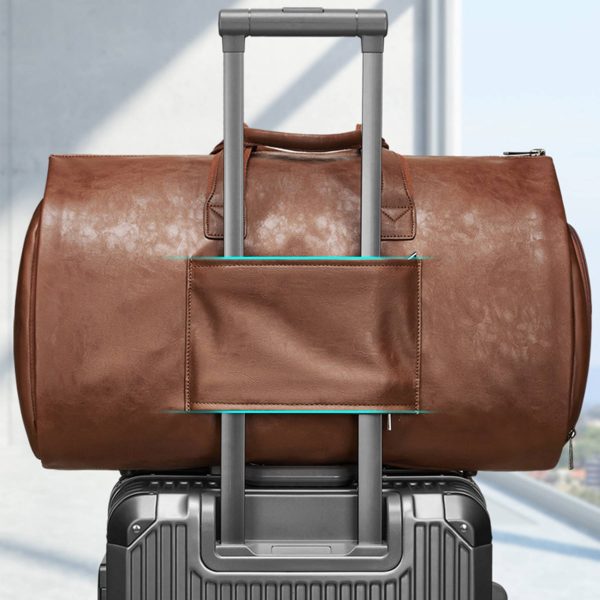 Vintage Duffle Bag with Shoe Compartment