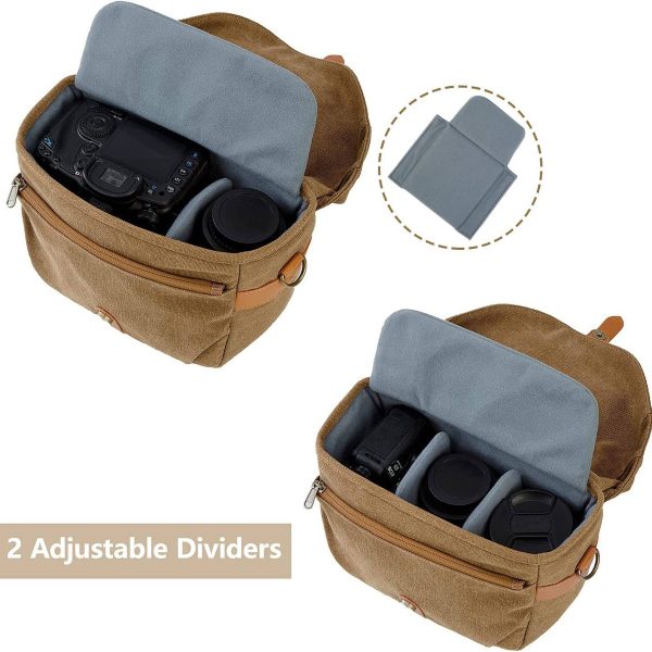 Canvas Outdoor portable waterproof camera bag