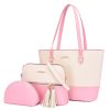 PU Fashion Wallet Tote Bag Shoulder Top Handle Satchel