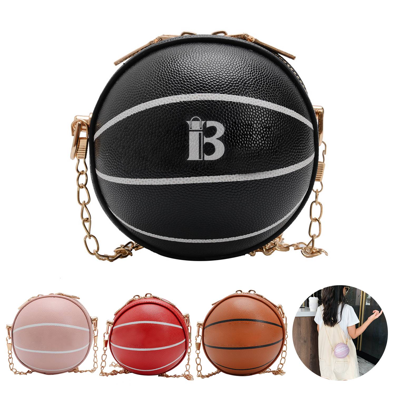 Children's Mini Fashion Chain Crossbody Basketball Bag