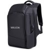 Nylon large capacity backpack with usb charging port