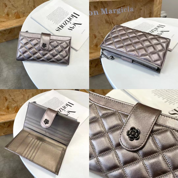 Genuine Leather Small Fragrant Style Women'S Wallet