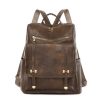 Pu Leather Women Fashion Retro Backpack