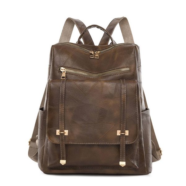 Pu Leather Women Fashion Retro Backpack