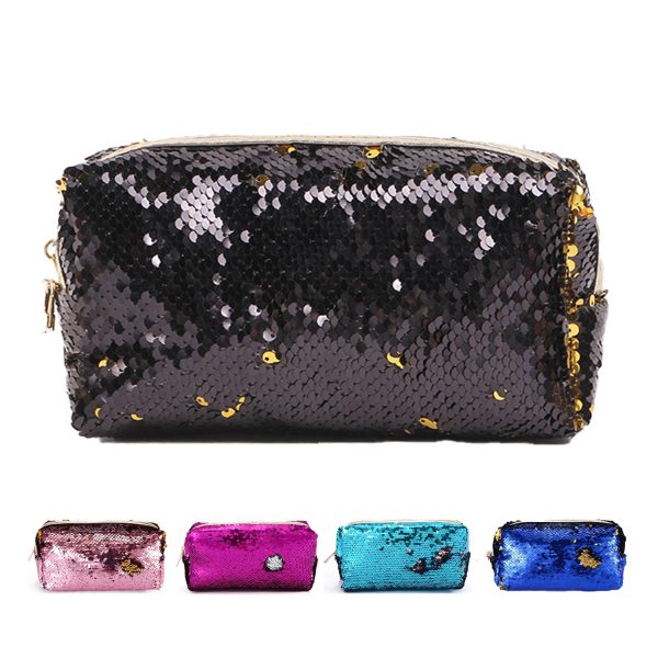 Mermaid Sequins Travel Makeup Cosmetic Bags Pouch