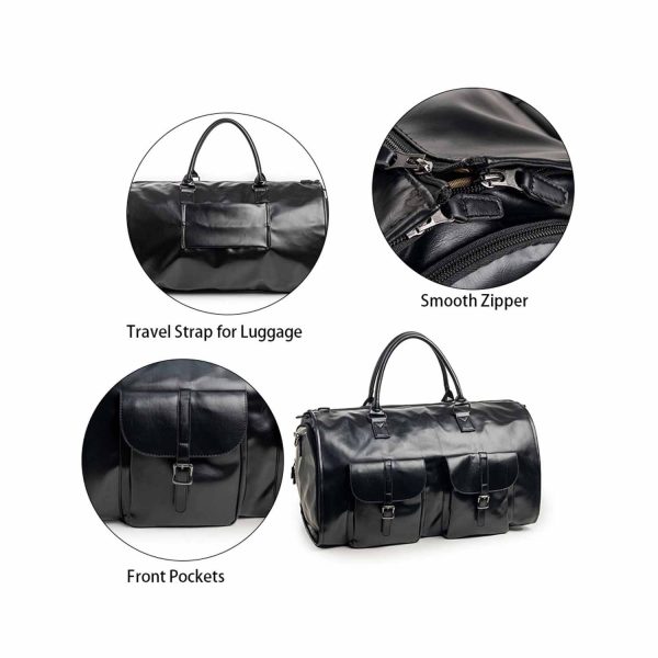 Large hand-held foldable duffel bag