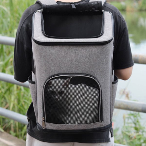 Oxford cloth large capacity shoulder breathable pet backpack
