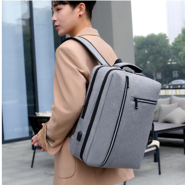 Oxford Laptop Backpack With USB Charging Port