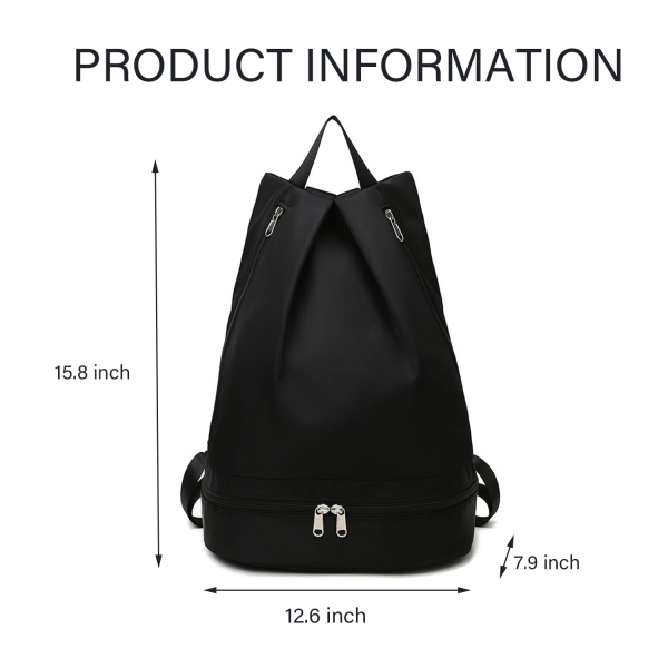 Gym backpack for Women men with Shoes Compartment