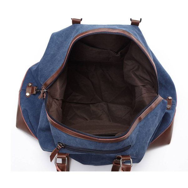 Large capacity canvas travel duffel bag