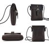 Genuine Leather Small Crossbody Bag for Men