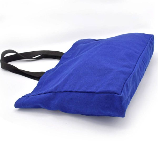 Blue Canvas Large Capacity Tote Bag