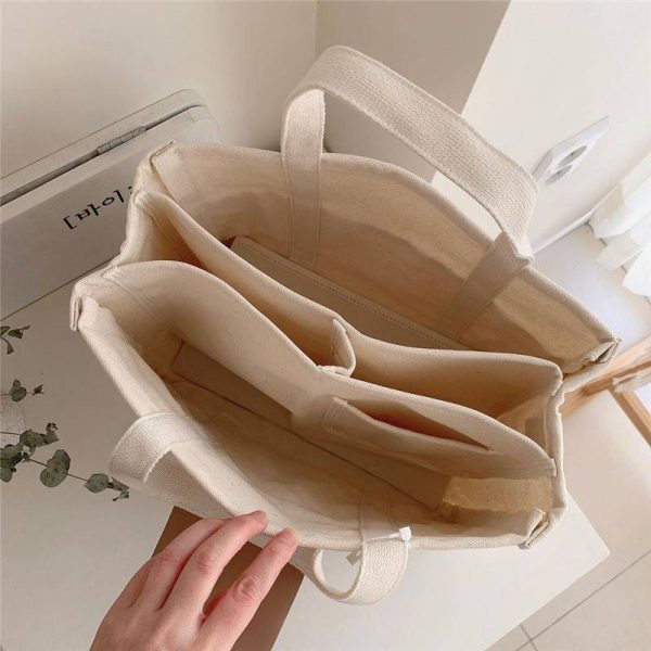 Canvas Beige Mommy Bag