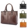 Vintage Vegan Leather Large Computer Laptop Messenger Bag