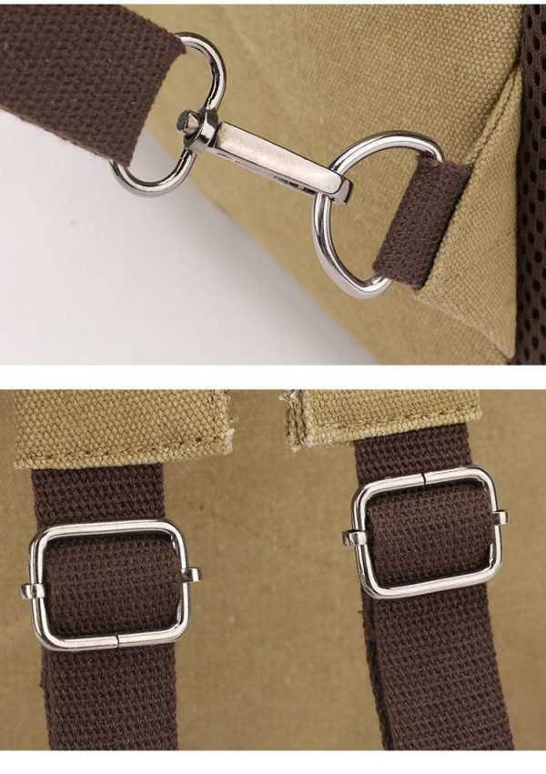 Canvas Cross-body Bag Anti-Theft For Women Men