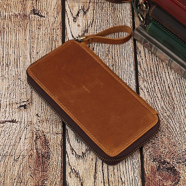 Genuine leather stationery box pencil case wallet