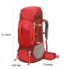 Nylon waterproof high-capacity outdoor mountaineering bag