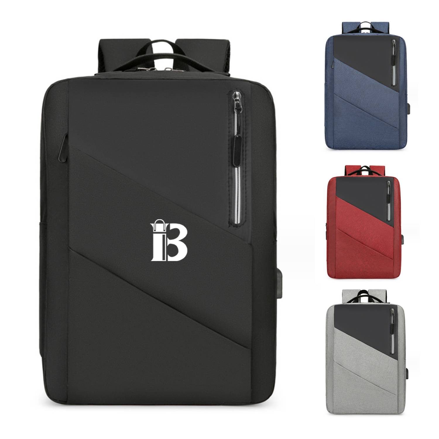 Business Computer Backpack With USB Charging Port