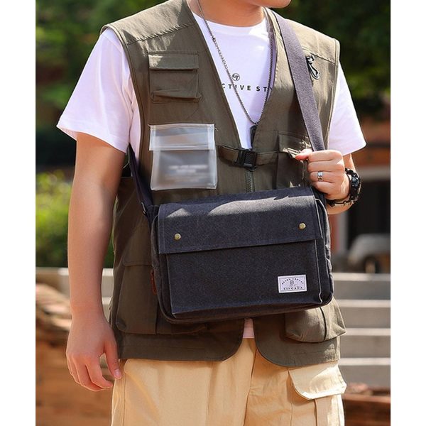 Canvas Messenger Vintage Crossbody Shoulder Bag