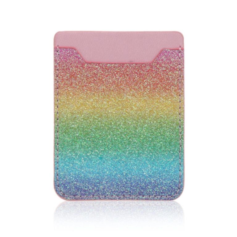 Sequin Design Cell Phone Wallet Card Holder