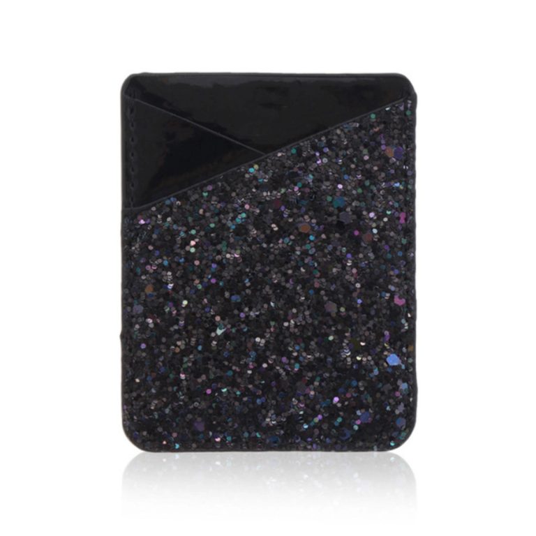 Sequin Design Cell Phone Wallet Card Holder