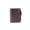PU Leather Short Zipper Fashion Vertical Wallet For Men