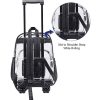 PVC Transparent Backpack with Wheels
