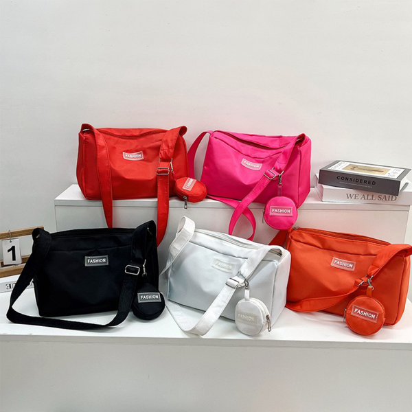 Nylon Crossbody One Shoulder Dumpling Bag