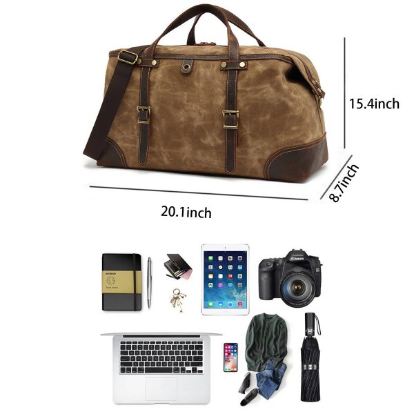 Canvas Waterproof travel sports duffel bag