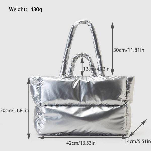 Stylish and Simple Quilted Tote Bag for Winter Wear