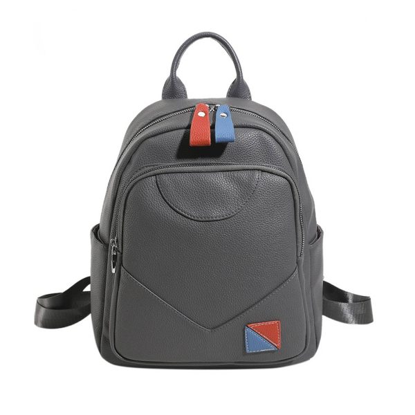 Durable and large capacity Pu leather backpack