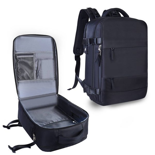 Nylon Travel Laptop Backpack with USB Charging Port