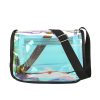 Laser PVC square crossbody bag
