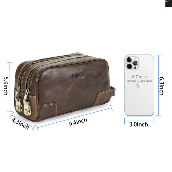 Genuine Leather Front Combination lock Pocket Wallets