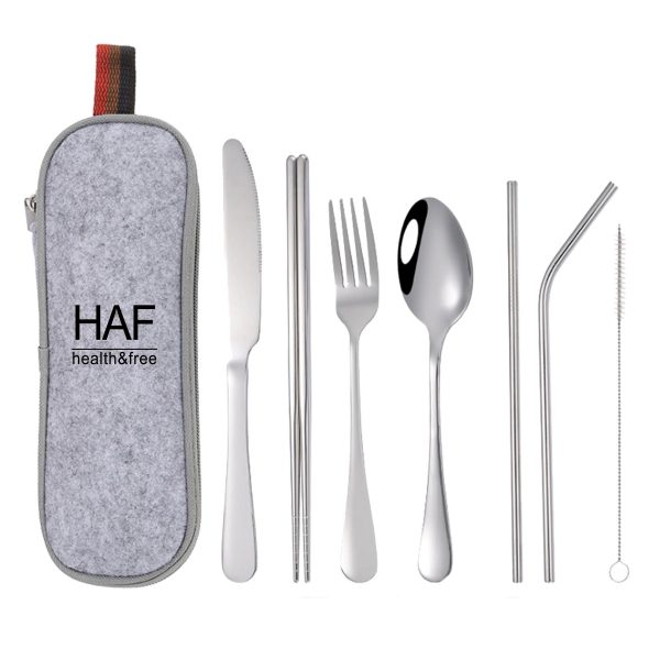Tableware Set with Felt Bag