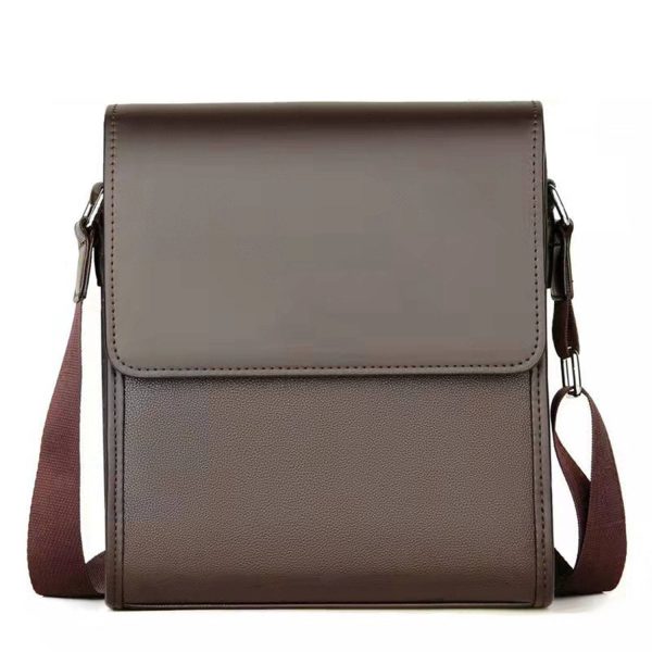 PU Leather Large capacity business crossbody bag for men