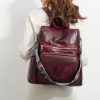 Polyurethane Women Waterproof Purse Travel Backpack