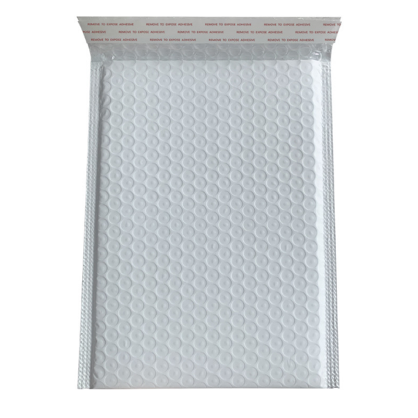 Customized White Poly Bubble Mailer