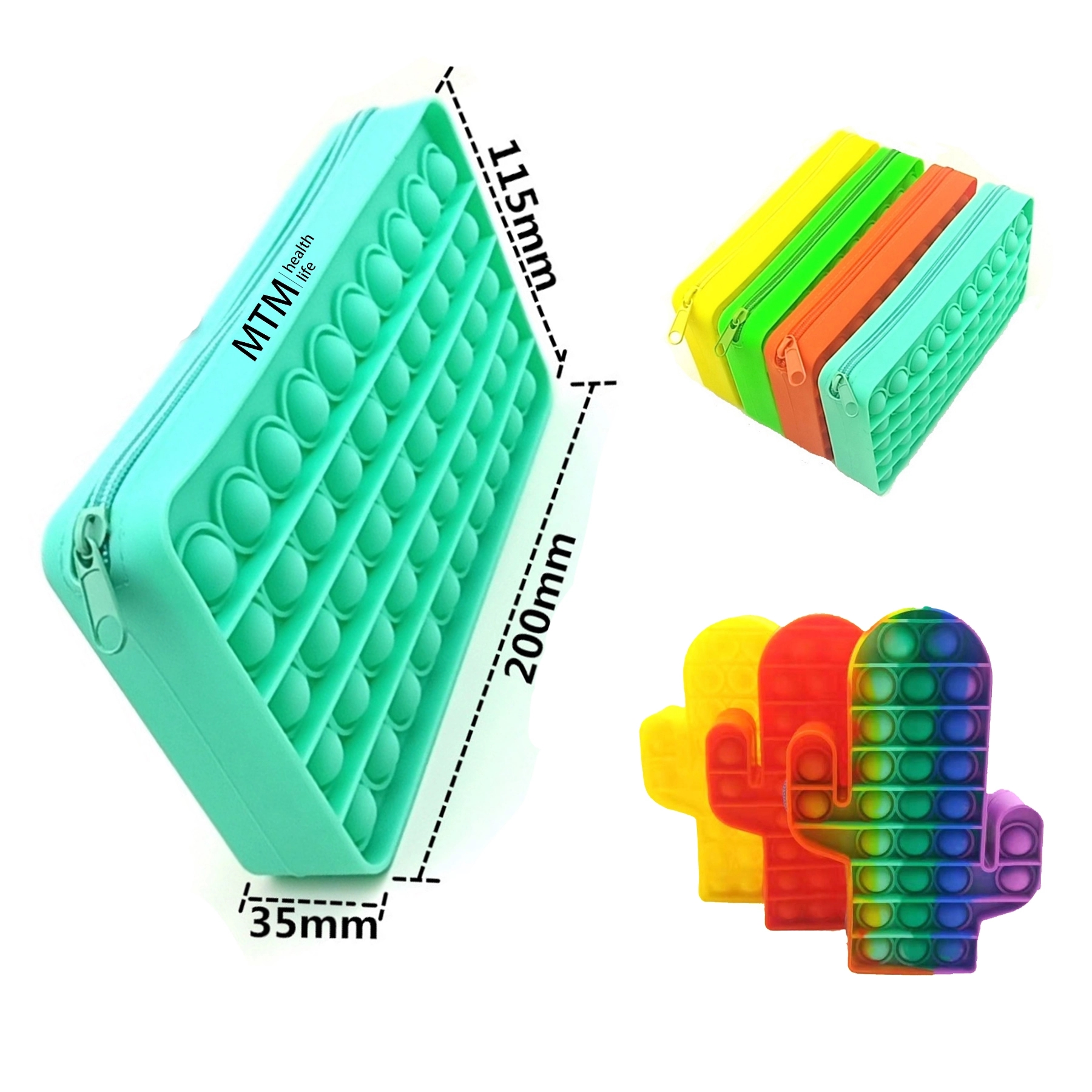 Silicone Pencil Case Leisure Decompression Storage Bag
