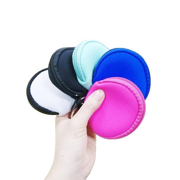 Waterproof Neoprene Earbud Case/Bag Zipped Coin Purse