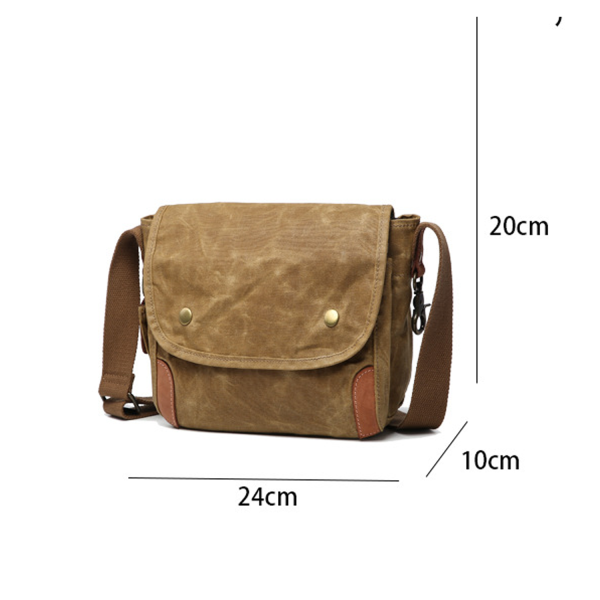 Vintage Canvas Crossbody Shoulder Bag