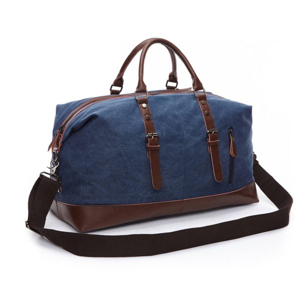 Large capacity canvas travel duffel bag
