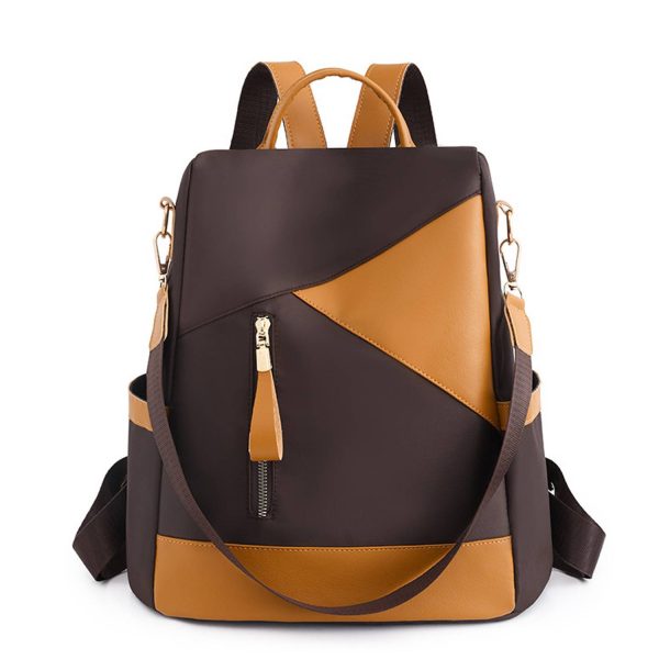 Fashion collides with color outdoor Oxford cloth backpack